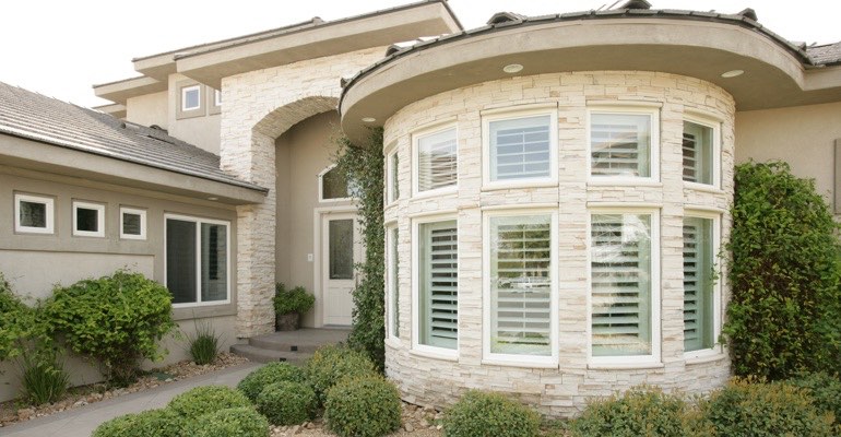 Exterior view of shutters Atlanta home